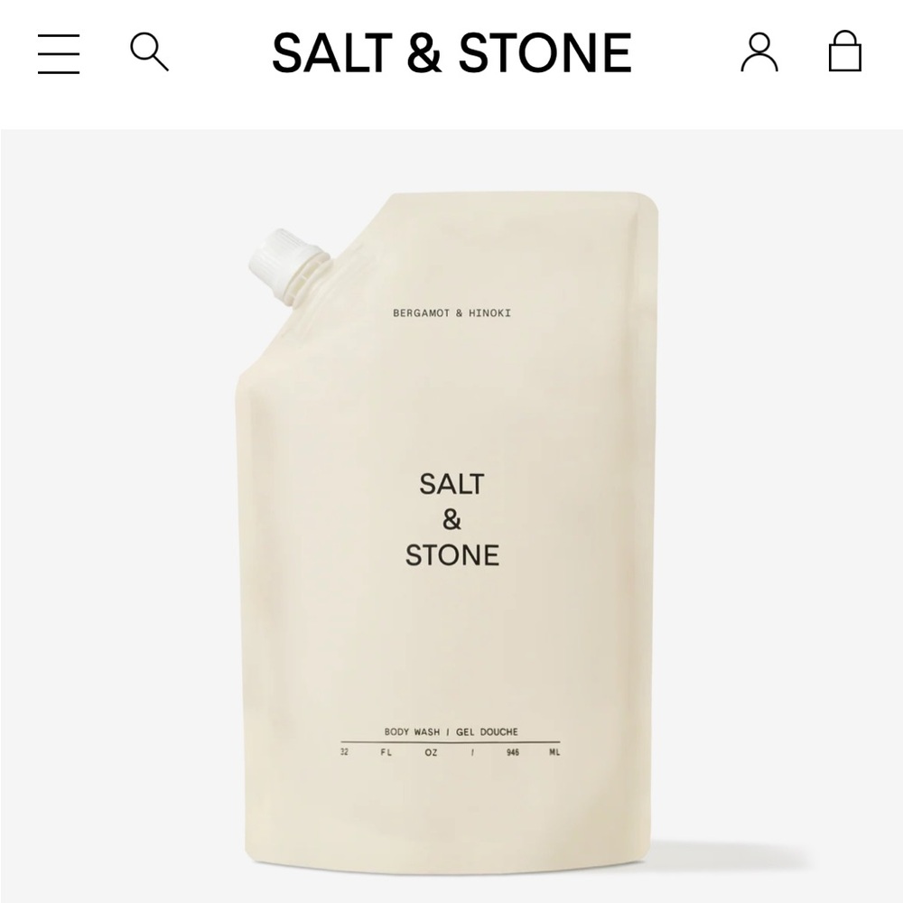 Salt & Stone - Cream Body Wash Refill — Hydrating Cream Formula
